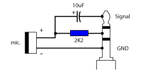 Circuit with Right channel as bias power